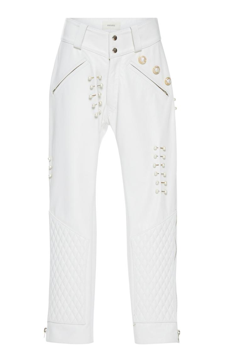 Rodarte Quilted Leather Pant