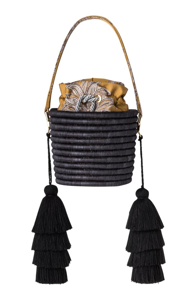 Maison Alma M'o Exclusive Hojarasca Oro Bucket Bag