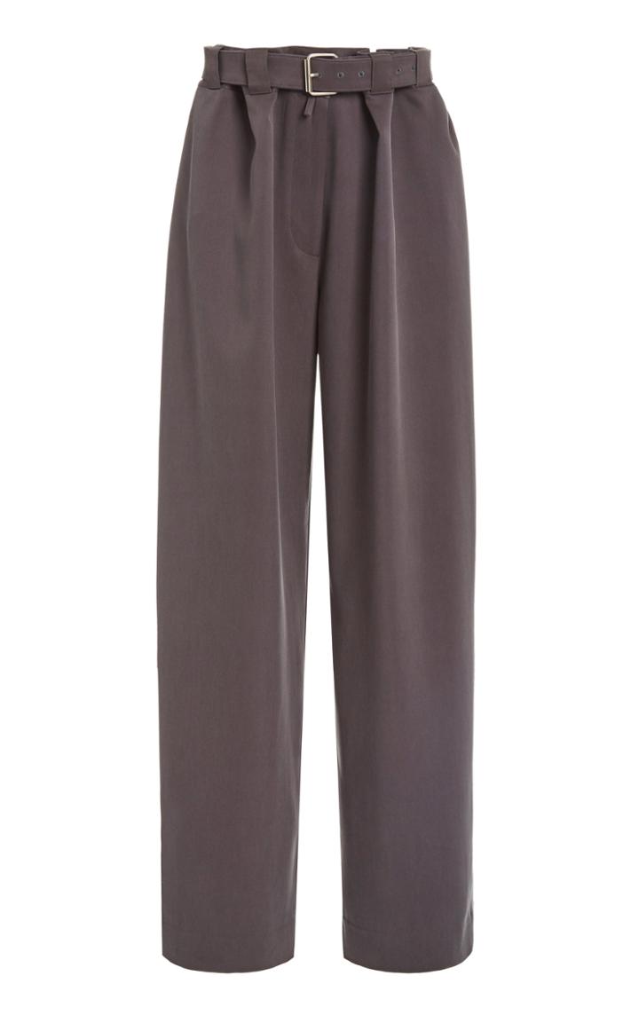 Moda Operandi The Row Nerea Pleated Wide-leg Silk Pants