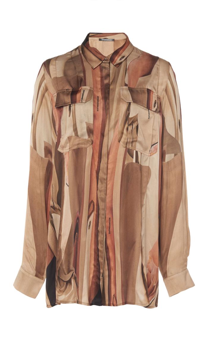 Moda Operandi Boyarovskaya Fluid Printed Shirt Size: Xs
