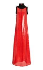 Moda Operandi Christopher Kane Sequined Knit Collar Gown