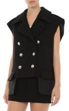 Moda Operandi Philosophy Di Lorenzo Serafini Cotton-blend Double-breasted Vest