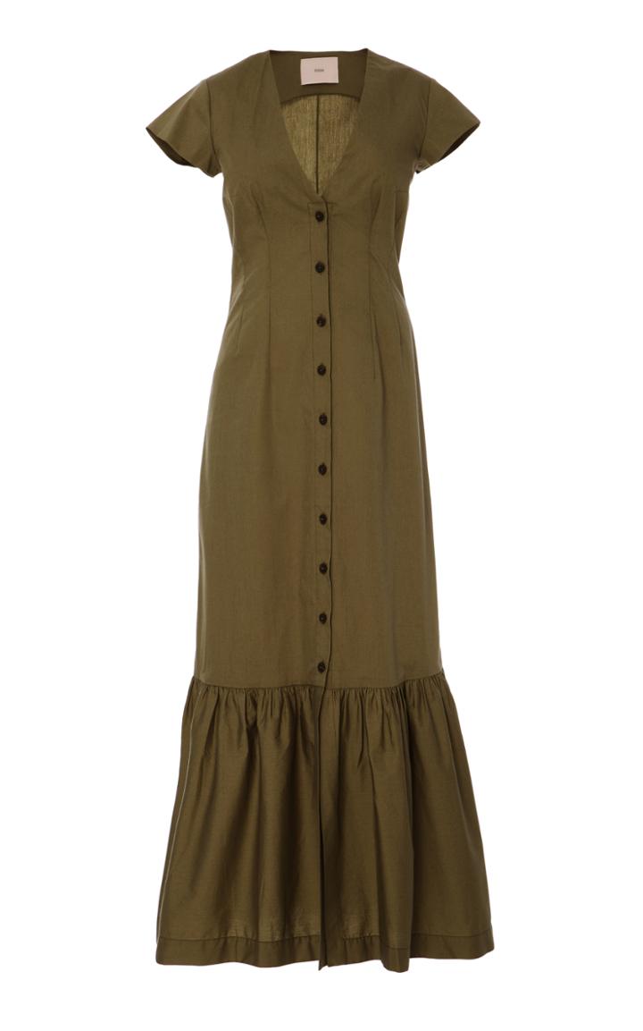 Sissa Safari Rosario Pintuck Maxi Dress