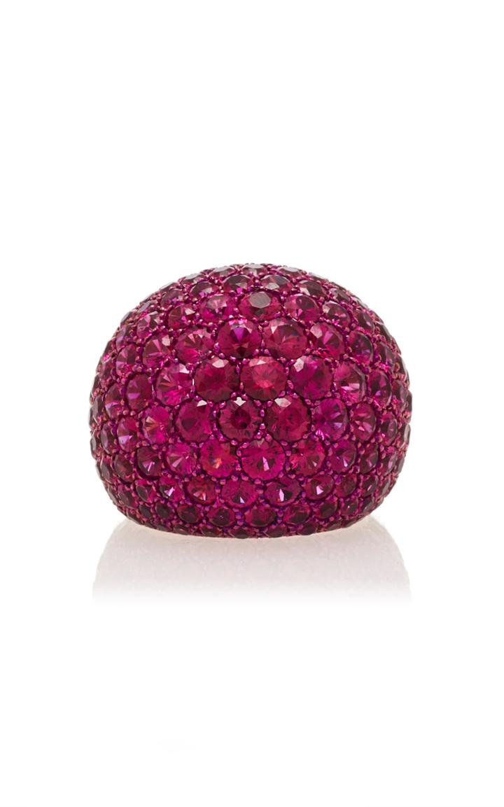 Busatti America Titanium And Ruby Ring