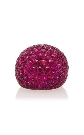 Busatti America Titanium And Ruby Ring