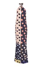 Leal Daccarett Kiki Halter Neck Crepe Dress