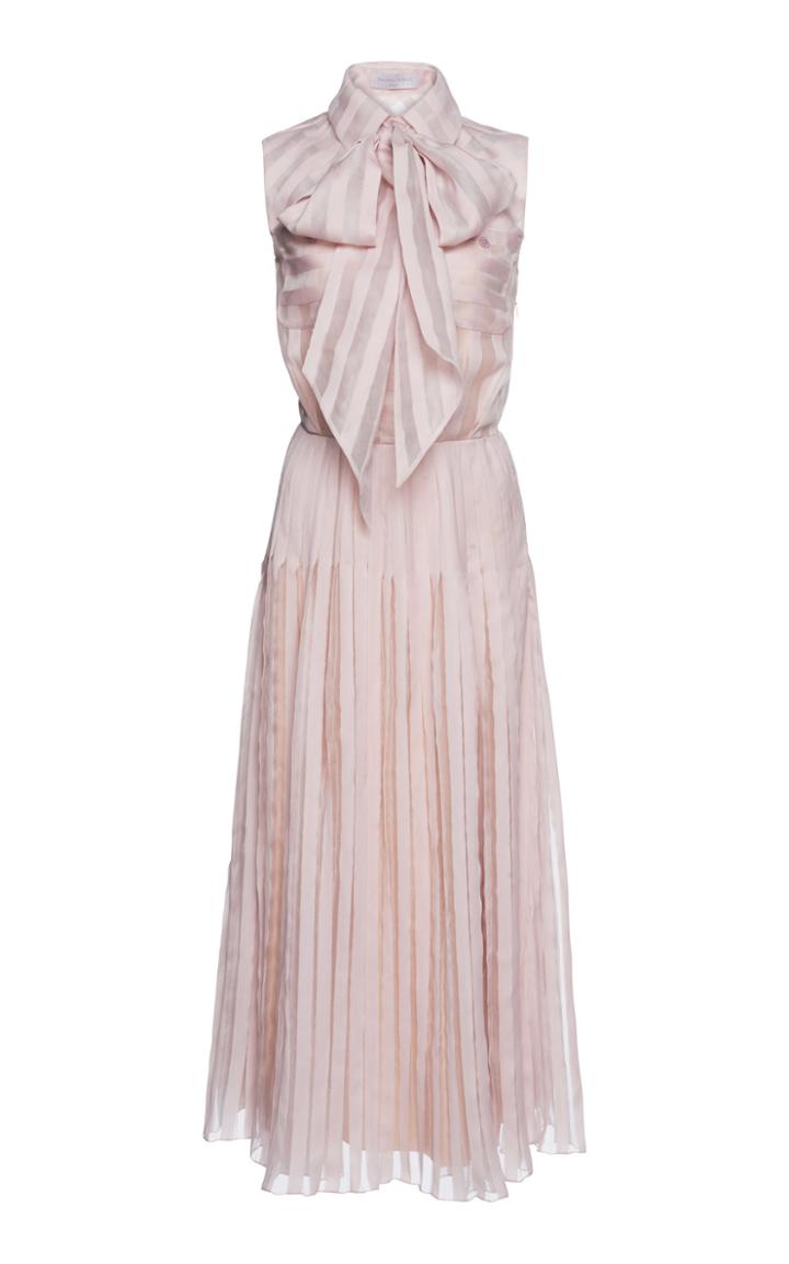 Ralph & Russo Sleeveless Bow Blouse With Cinched Seam