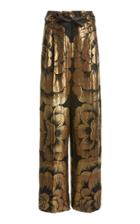 Moda Operandi Tom Ford Floral-print Metallic Pants
