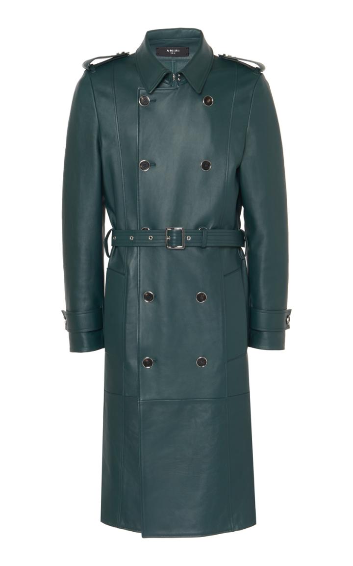 Moda Operandi Amiri Leather Trench Coat
