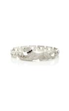 Vintage Cartier 18k White Gold Panthre Bracelet