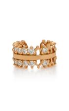 Nouvel Heritage Double Full Lace 18k Rose Gold Diamond Ear Cuff