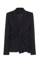 Moda Operandi Marta Jakubowski Marla Ruched Cady Blazer Size: Xs