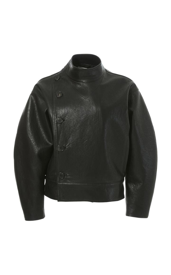 Moda Operandi Lvir Unbalance Faux-leather Bomber Jacket