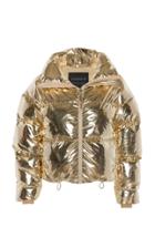 Cordova Mont Blanc Metallic Quilted Shell Down Bomber Jacket
