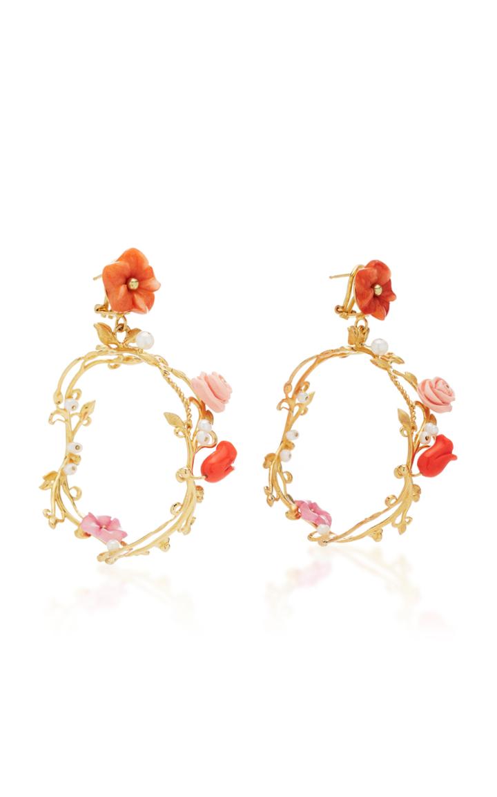 Moda Operandi Of Rare Origin Flower Whirl Earrings Size: One Size