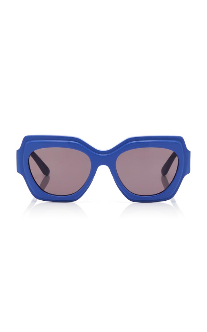 Moda Operandi Ganni Square-frame Acetate Sunglasses