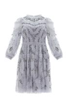 Moda Operandi Needle & Thread Fleur Elise Pleated Tulle Mini Dress