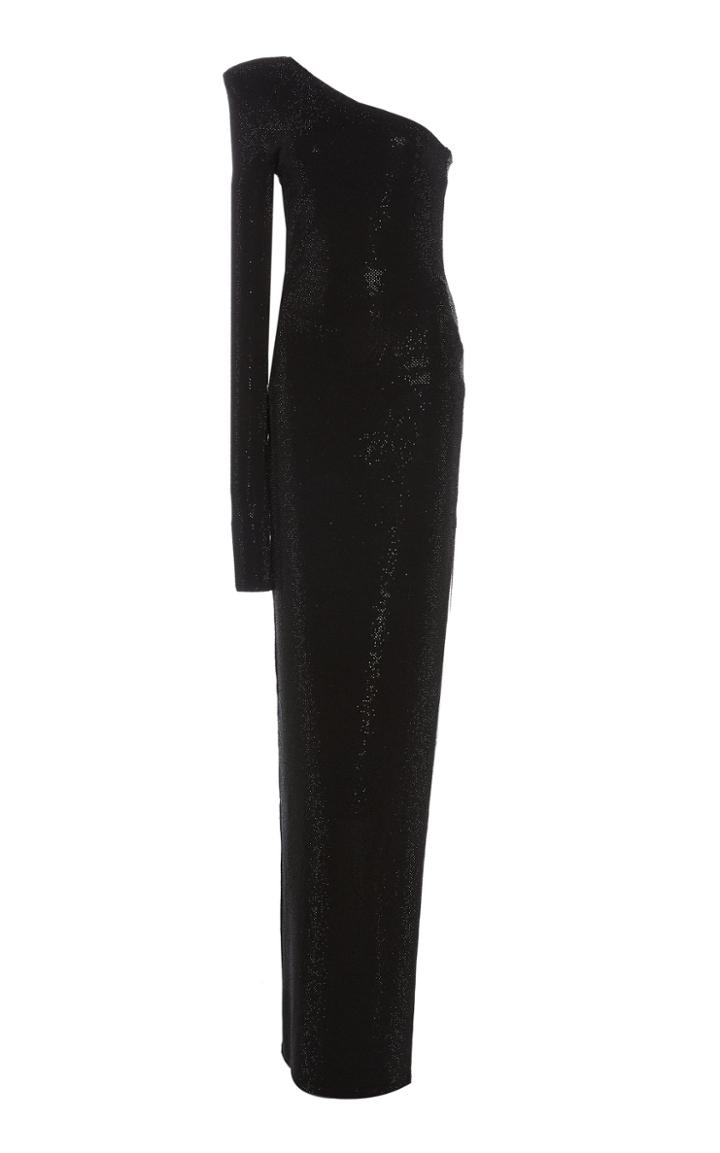 Alexandre Vauthier One Shoulder Tailored Sequin Gown
