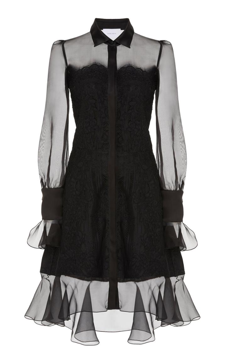 Marchesa High Low Mini Dress