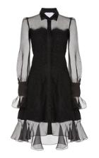 Marchesa High Low Mini Dress