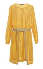 Alberta Ferretti Silk Layered Dress