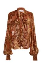 Caroline Constas Bette Velvet Blouse