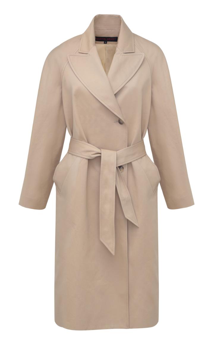 Moda Operandi Martin Grant Belted Cotton Trench Coat