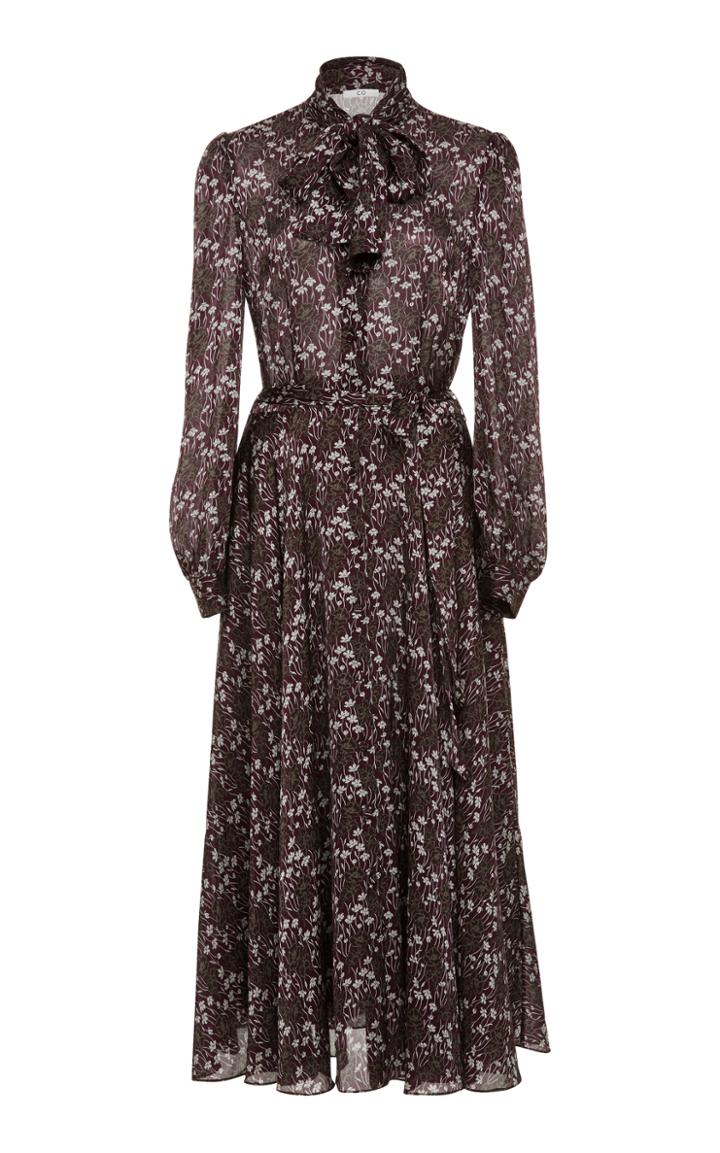 Co Floral Button-down Midi Dress