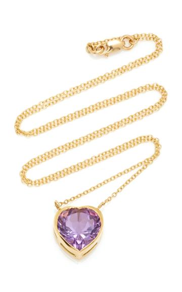 Katey Walker London 18k Gold And Amethyst Necklace