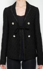 Moda Operandi Giambattista Valli Tweed Tie Front Jacket