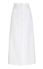Noon By Noor Curtis Cotton Straight Midi Skirt