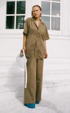 Moda Operandi Simon Miller Brickell Striped Wide-leg Drawstring Pants Size: Xs