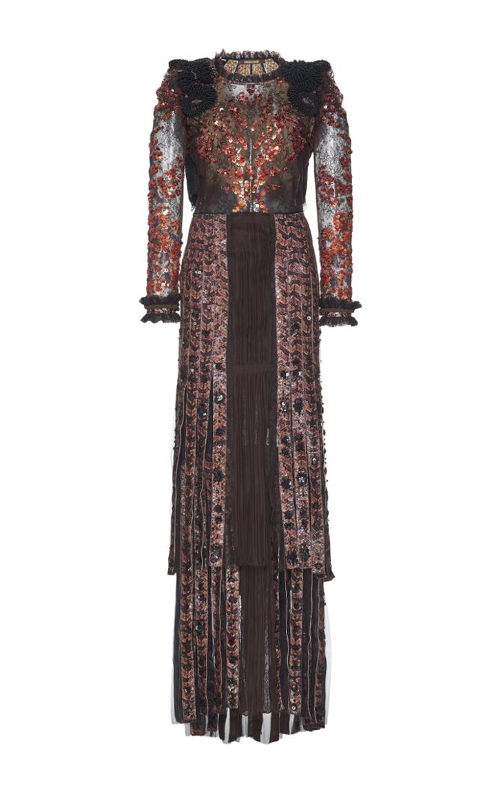 Roberto Cavalli Detailed Shoulder Dress