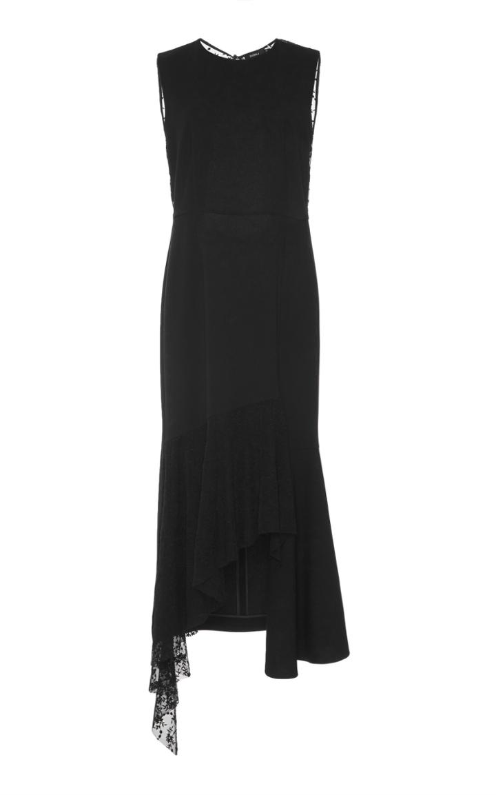 Goen.j Sleeveless Asymmetrical Midi Dress