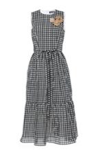 Holly Fulton Sleeveless Gingham Midi Dress