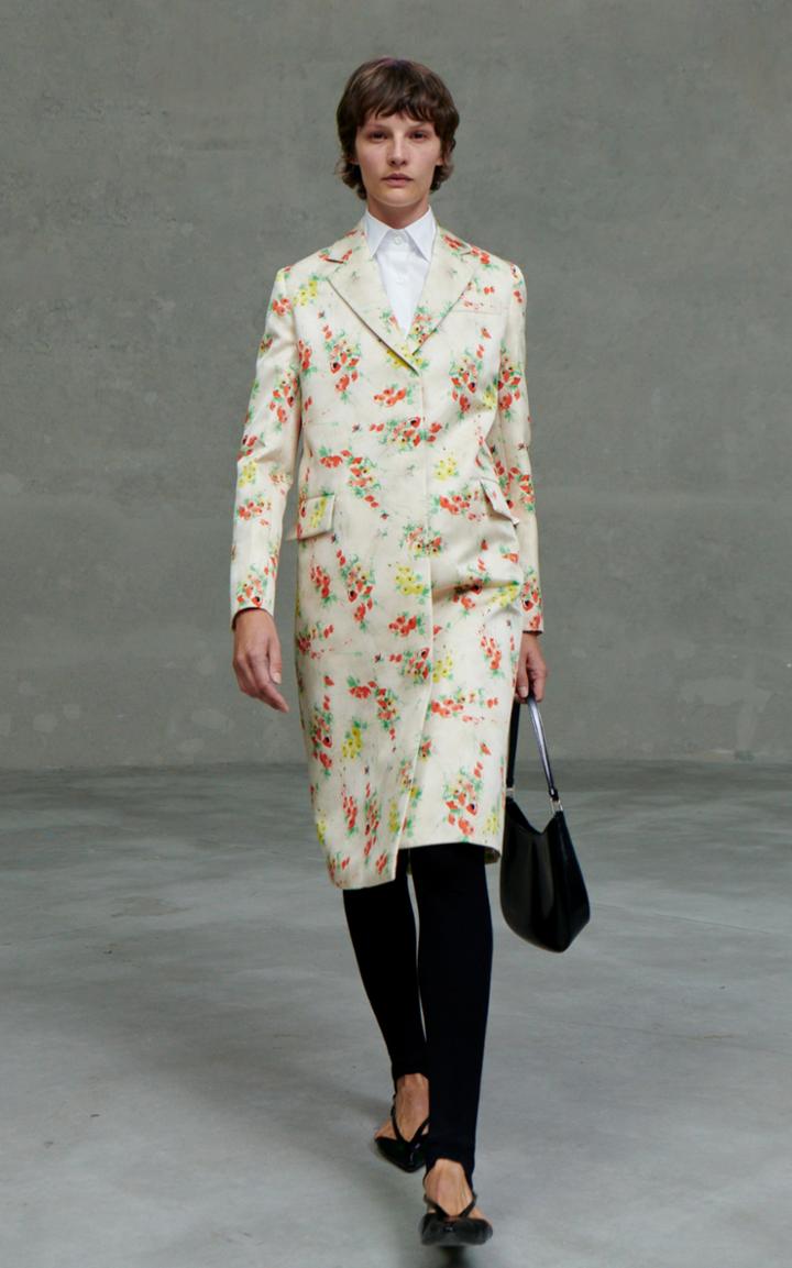Moda Operandi Prada Printed Radzmire Blazer Coat