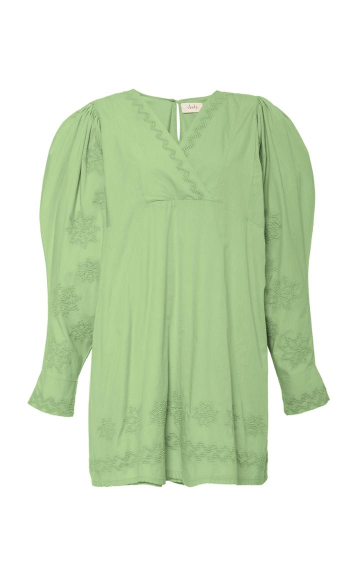 Moda Operandi Chufy Inti Embroidered Cotton Dress Size: M