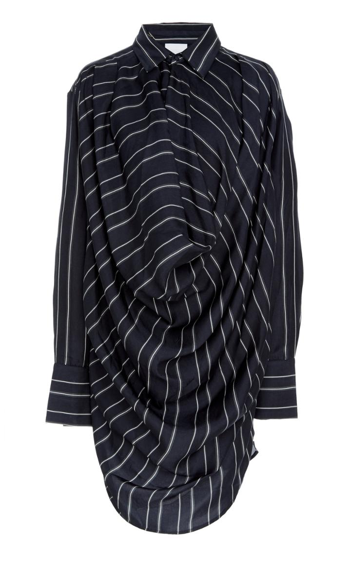 Acler Caulfield Draped Silk Mini Dress