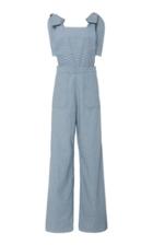 Alix Of Bohemia Olivia Striped Cotton-twill Jumpsuit
