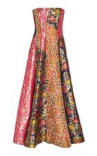 Prabal Gurung Landi Strapless Floral Dress