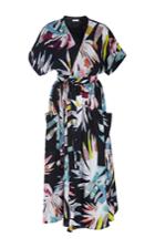 Mara Hoffman Short Sleeve Printed Wrap Dress