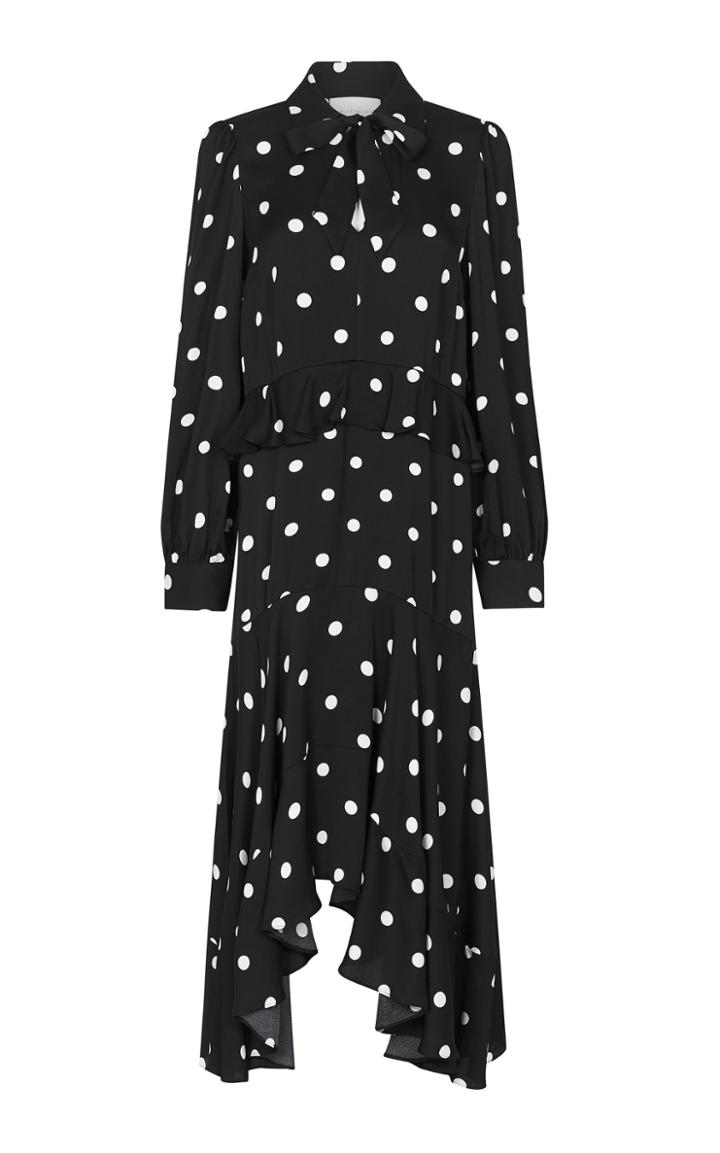 Rebecca Vallance Penelope Long Sleeve Tie Dress