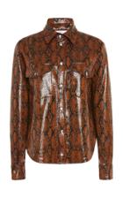Roseanna Wilson Snake Effect Vegan Leather Jacket