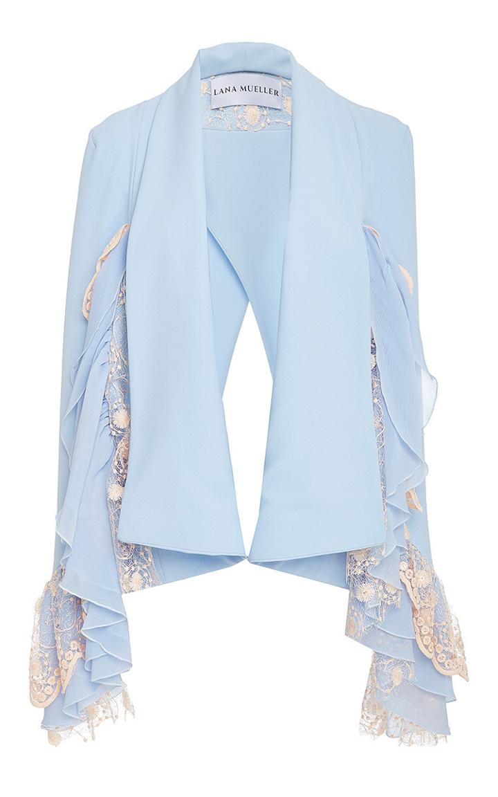 Lana Mueller Lorea Ruffle Lace Cape