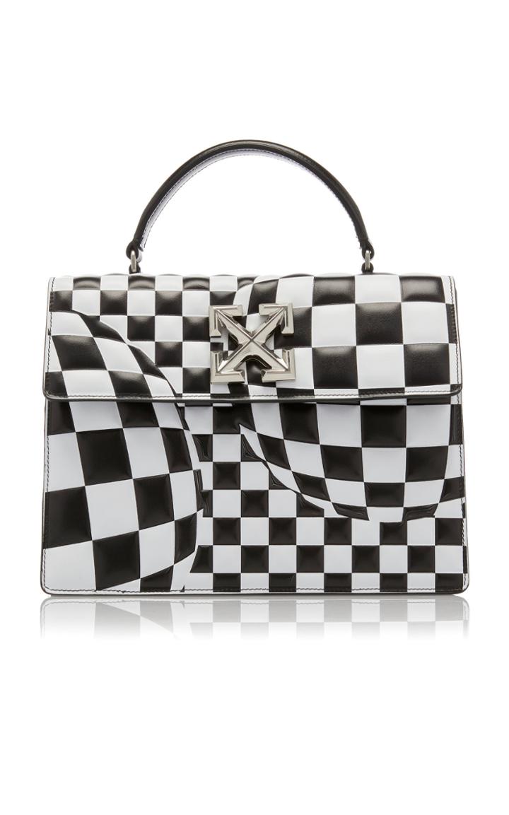 Off-white C/o Virgil Abloh Jitney 2.8 Check Leather Bag
