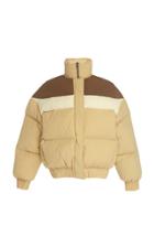 Rejina Pyo Otis Color-blocked Cropped Shell Puffer Jacket