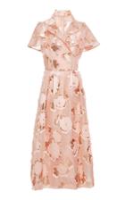 Lela Rose Button Front Shirt Dress