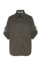 Givenchy Buckle-detailed Cotton-poplin Button-up Shirt