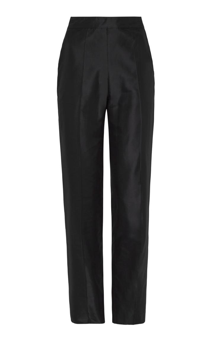 Macgraw Non Chalant Silk Straight-leg Trousers