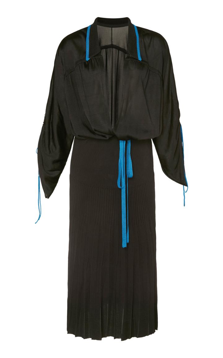 Moda Operandi Victoria Beckham Pleated Crepe Dress Size: S